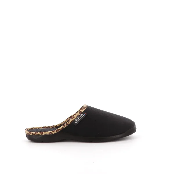 vue côté extérieur pied droit Mule TARA Femme noir