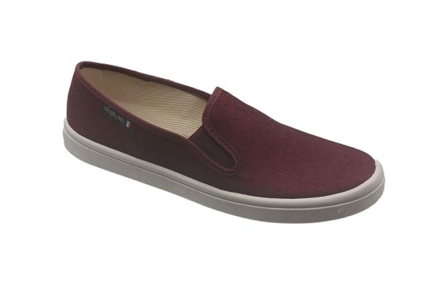 Chaussure type espadrille ESTIVE Homme bordeaux