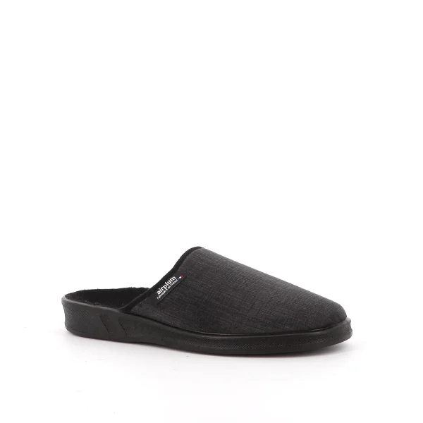 vue côté extérieur pied droit Mule anthracite FAX Homme