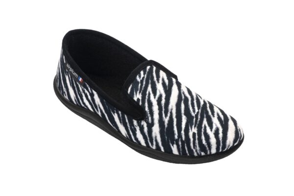 Women's black and white ZAVANE slipper
