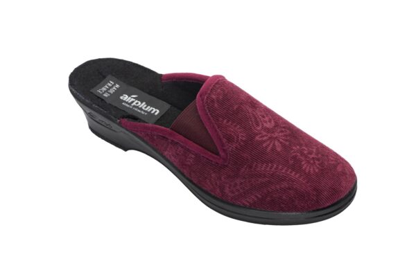 Women's CHARLINE mule in navy or burgundy