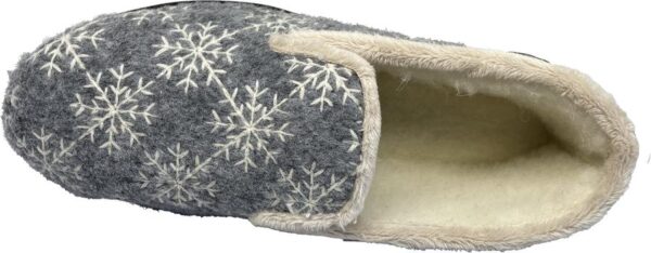 Chausson Femme Zhiver gris Airplum vue dessus