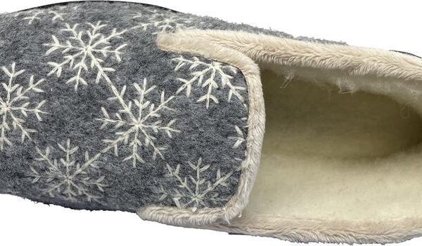 Chausson Femme Zhiver gris Airplum vue dessus