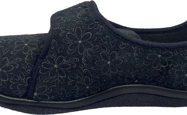 Chausson Femme Zouris noir Airplum vue de cote
